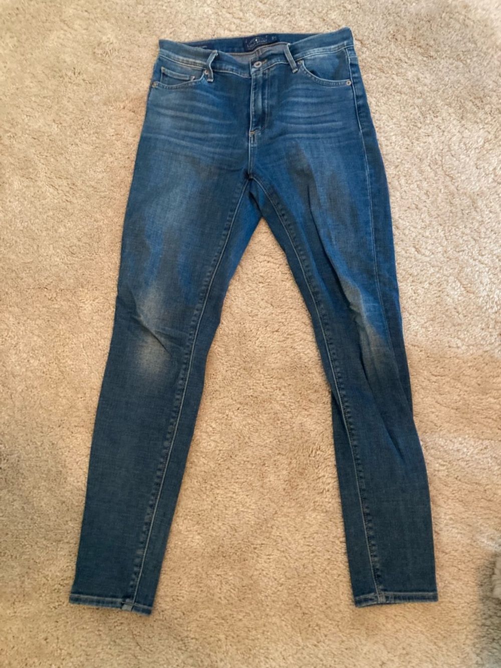 Lucky Brand Dark Blue High-Rise Skinny Jeans